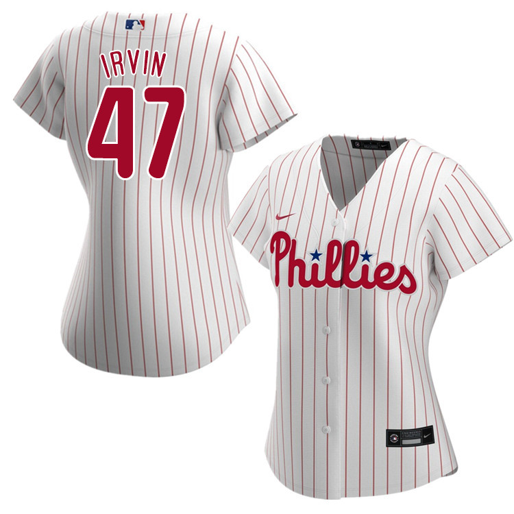 Nike Women #47 Cole Irvin Philadelphia Phillies Baseball Jerseys Sale-White